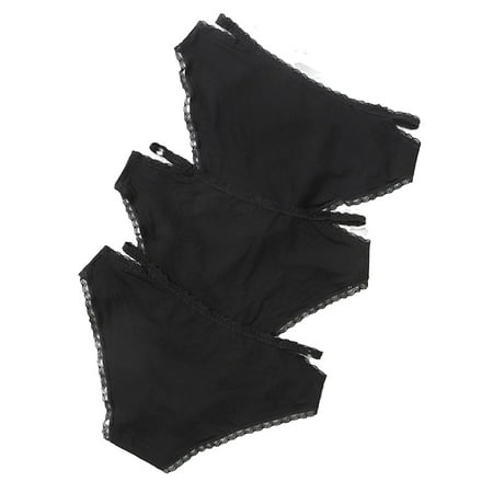 

3pack Sets Black Plus Size Panties (Women s)