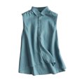 thumbnail image 1 of Vestidos Casuales Para Mujer, Blusas De Mujer De Moda Jersey de manga larga con cuello redondo para mujer, de lino, de longitud media, fino y liso, para primavera y verano, 1 of 9