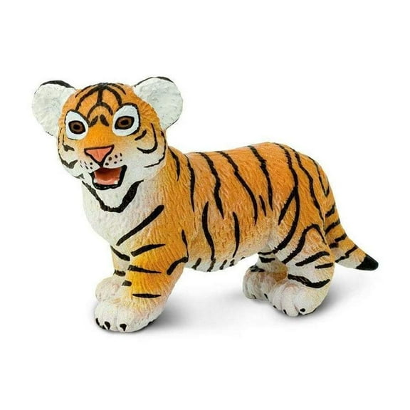 Safari Ltd. Bengal Tiger Cub Figurine - Lifelike 2.6" Wildlife Figure - Educational Toy for Boys, Girls, and Kids Ages 3 