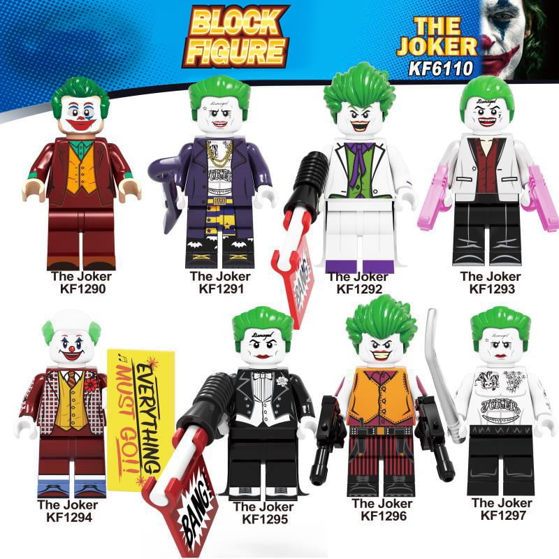 The Joker Mini Figures NEW UK Seller Fits Major Brand Blocks Bricks Batman 