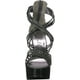 Ellie Shoes Sandales à Talons Métalliques E-532-Mia 5 avec Triples Sangles et Clous Noirs / 8 – image 2 sur 8