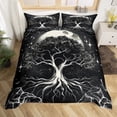 thumbnail image 1 of of Life Juego de Funda Nórdica Exotic Gothic Queen Bedding Sets,Blanco y Negro, 1 of 7
