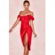 thumbnail image 3 of Txlixc Vestido de fiesta de color sólido para mujeres, vestido midi de cintura alta sin tirantes Txlixc  moda, 3 of 8