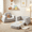 Gray, variant on Benarita 2-in-1 Kids Sofa, Toddler Chair & Lounger, Reinforced Angled Armrests, Plush Sherpa Fabric, Flip-Open Folding Design with Side Pocket, Gray