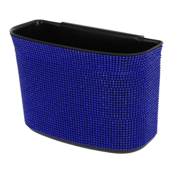 Unique Bargains Car Trash Can Portable Car Door Trash Bin Blue 1 Pc 7.1" Length 3.2" Width 5.1" Height ABS