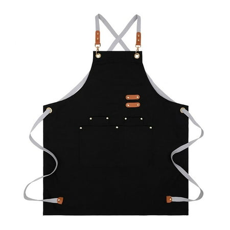 

Canvas Apron Kitchen Coffee Milk Tea Shop Catering Waterproof Work Clothes R1Y8