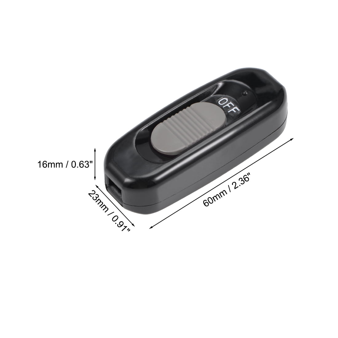 Inline Cord Switch Ac 125v 3a Dpst Toggle Lamp Light Inline Cord Switch Ac 125v 3a Dpst Toggle Lamp Light Black