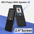 thumbnail image 3 of 64GB MP3 Player Bluetooth 5.3 Built-in Speaker 2.4 In Display w/ Headphone Black, 3 of 7