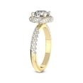 thumbnail image 4 of IGI Certified 3 Carat Round Shape Lab Grown Diamond Engagement Ring | 14K Yellow Gold |Entwined Love Halo Diamond Ring | FG-VS1-VS2 Quality Friendly Diamonds, 4 of 7