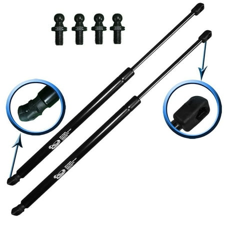 Two Rear Hatch Liftgate Gas Charged Lift Supports With Upgraded Mounting Studs For 99-04 Jeep Grand Cherokee Left and Right Side.