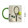 thumbnail image 2 of Live Love Tennis - Personalized Tennis Accent Mug Custom Tennis Player Gift Coffee Cup Lover Present For Men Women Funny Mug Daily Use Drinkware 3.9" Home Decor, 2 of 2