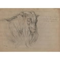 thumbnail image 2 of James Ward 24x19 Gold Ornate Framed and Double Matted Museum Art Print Titled - Study of the Head of a Ram, 2 of 4