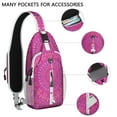 thumbnail image 2 of Healing Psychedelic Sling Bag with Indian Mandala Pattern, Lightweight Durable Crossbody Backpack, Adjustable Strap, Multiple Compartments for Outdoor Activities and Travel, 2 of 3