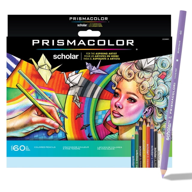 Lápices de colores Prismacolor Scholar, 60 piezas, materiales de arte