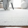 thumbnail image 4 of SAFAVIEH Cape Cod Randell Abstract Polyester Area Rug, Grey/Ivory, 6' x 6' Square, 4 of 8