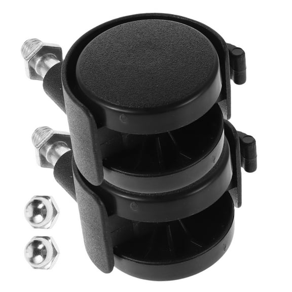 2 Pcs Replacement Wheels for Bath Seats Baby Chair Caster Replacements Black