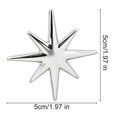 thumbnail image 7 of fuxzkrlz Alloy Eight-pointed Star Brooch Pin, Star Shape Decorative Jewelry, Clothing Accessory for Suits Coats Scarves Shawls Bags, 7 of 7