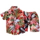 thumbnail image 1 of Odeerbi 1-6 Años Conjunto de Verano Para Niños Hawaiano Camisa de Manga Corta de Algodón Estampado Tropical Conjunto Corto Camisa Gráfica Conjunto de Dos Piezas, 1 of 4