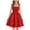 Red, variant on Girls Dress Teen Ruched Layered Ruffle Swing Flowy Spaghetti Strap Valentine Summer Easter Tween Dresses 4-15Y, Red, 12-13 Years