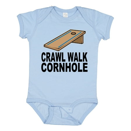 

Inktastic Crawl Walk Cornhole Gift Baby Boy or Baby Girl Bodysuit