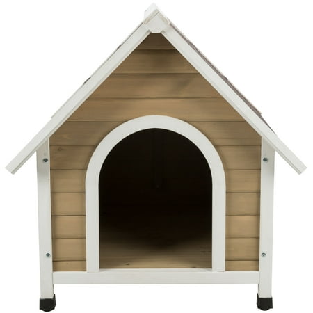 UPC: 4011905394725 | TRIXIE Cottage Weatherproof Large Wooden Outdoor Dog House with Elevated Floor Tan