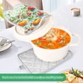 thumbnail image 3 of Yayeee Pot Holders Kitchen Heat Resistant with Pocket 7"x9.8" Cotton Oven Cooking Hot Pads, Green Floral Tomatoes, 3 of 7