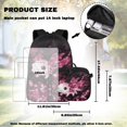 thumbnail image 4 of Yspwyqan Backpack Set for School, Galaxy Pink Axolotl Girls Backpack Set with Lunch Box Pencil Case, 17" Trendy Double Zip Casual Daypack for Middle High School Hiking, 4 of 7