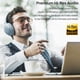 thumbnail image 2 of TOZO HT2 Hybrid Active Noise Cancelling Headphones, Wireless Over Ear Bluetooth Headphones, 60H Playtime, Hi-Res Audio Custom EQ via App Deep Bass Comfort Fit Ear Cups, for Home Office Travel Blue, 2 of 5