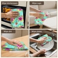 thumbnail image 5 of 2 Pcs Pioneer Flower Floral Print Pattern Kitchen Towels, Funny Microfiber Dish Towel Set, 18" X 26" Tea Towels, 5 of 6