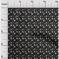 thumbnail image 2 of oneOone Polyester Spandex Black Fabric Leaves Fabric For Sewing Printed Craft Fabric By The Yard 56 Inch Wide, 2 of 4
