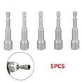 thumbnail image 2 of 5pcs 10mm Magnetic Nut Driver Hex Head Socket Power Drill Bit Set for DIY and Maintenance, 2 of 6