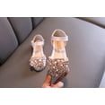 thumbnail image 5 of LoyisViDion Toddler Shoes Clearance Baby Girl Kids Pearl Rhinestones Soft Shoes Anti-Slip Sole Dance Performance Sandals Pink 3-4Years, 5 of 9