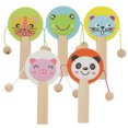 thumbnail image 1 of KAKOWELY 5pcs Durable Wooden Toy Puzzle Musical Rattle Instrument for Kids Playing,4.13"X1.97"X0.59", 1 of 5