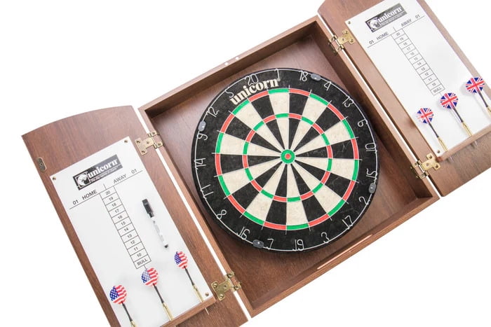 Unicorn Oxford Dartboard Cabinet, Black
