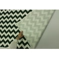 thumbnail image 4 of Mybecca Canvas Waterproof Outdoor 60" Wide Chevron Pattern Green/White Fabric by the yard, 4 of 7
