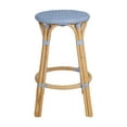 thumbnail image 4 of Bistro Backless Rattan Counter Stool Handmade Manau Rattan Kitchen Bar Seating 26 Inch Height for Island, Breakfast, Dining, Coastal Home, 4 of 4