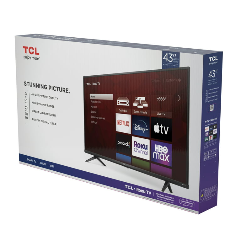TCL 43 Class 4-Series 4K UHD HDR Roku Smart TV - 43S431