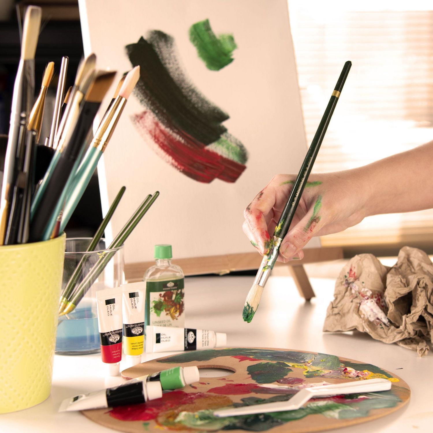 Royal & Langnickel Essentials Tubes de peinture à l'huile d'artiste de 12 ml, 24 couleurs Peinture à l'huile 12 ml