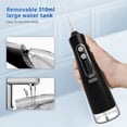 thumbnail image 4 of 300ml  Portable Cordless Oral Irrigator Rechargeable Travel Irrigation Cleaner IPX7 Waterproof Electric Waterflosser Flossing Machine for Teeth Cleaning, 4 of 5