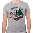 thumbnail image 2 of Merry Catmas Shirt Unisex Small Grey, 2 of 5