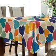 thumbnail image 5 of Yayeee Tablecloths 60" x 90" Rectangle Wrinkle Resistant Party Table Cover, Colorful Clover Pattern, 5 of 8