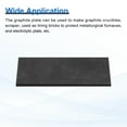 thumbnail image 4 of Rectangle Graphite Block Disk Ingot High Purity Graphite Electrode Plate Sheet 100x40x4mm for Melting Casting Electrolysis, Pack of 5, 4 of 6