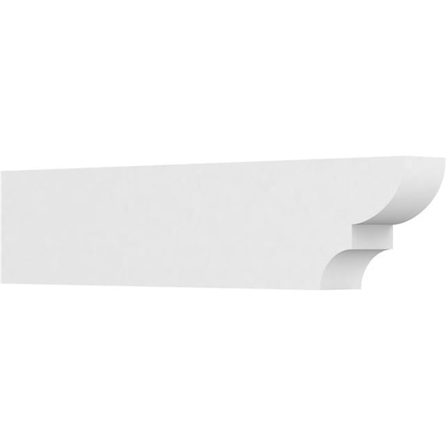 Ekena Millwork RFTP04X08X36RID 8 x 4 x 36 in. Standard Ridgewood Architectural Grade PVC Rafter Tail