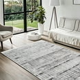 thumbnail image 2 of Bespoky 3'11" X 5'11"Grey Geometrıc Machine Made Area Rug, 2 of 9