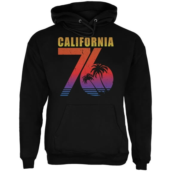 California 76 Black Adult Hoodie - Medium