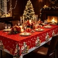 thumbnail image 5 of SLYNSHome Tablecloth For Christmas,Santa Claus Aluminum Foil Waterproof And Oilproof Xmas Table Cover, Holiday Party Decorations 137X183cm, 5 of 6