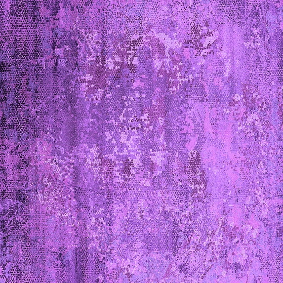 Ahgly Company Indoor Square Oriental Purple Industrial Area Rugs, 6' Square
