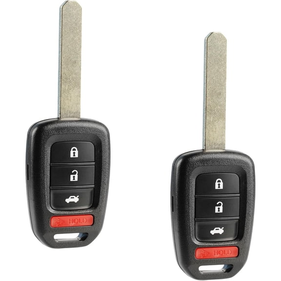 Simple Setup Car Key Fob Keyless Entry Remote fits 2013-2016 Honda Accord / 2014-2015 CR-V / 2014-2015 Civic, Set of 2