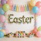 thumbnail image 4 of Guirnalda decorativa de Pascua con huevos y flores artificiales | Enredadera de ratán primaveral de 140 cm para barandillas de escaleras, ventanas y sillas | Decoración impermeable para fiestas en, 4 of 6