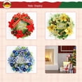 thumbnail image 3 of 12" Christmas Wreath Artificial Wreath with Pinecones, Bowknots, Flowers and Berries and Balls, Christmas Decor Wreath for Front Door Wall Window, 3 of 5